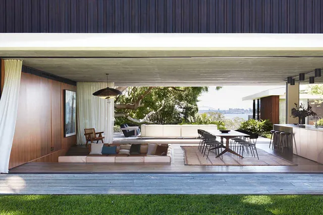 Modern Waterfront Residence Interior Rendering, 3d-render, minimal, light