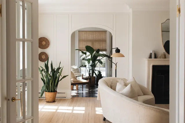 Long Residence interior design photography, photographic, minimal, warm