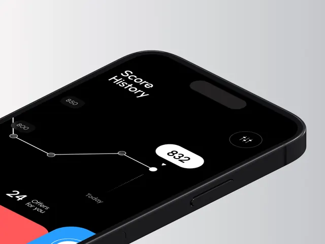 Financial app dark mode UI, technical, minimal, light