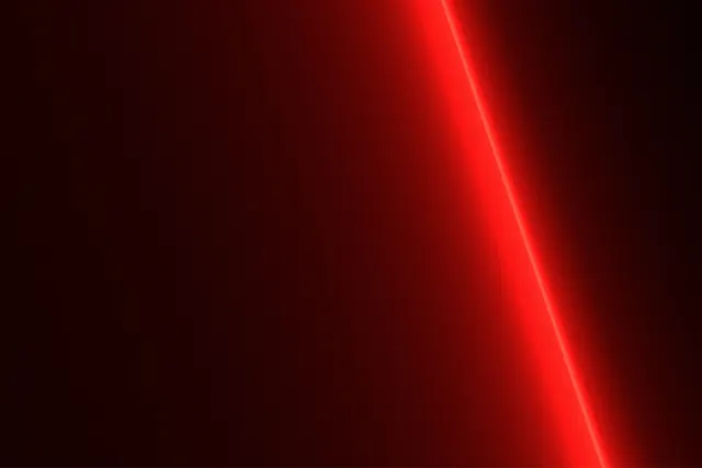 Red neon line on dark background, minimal, abstract, dark