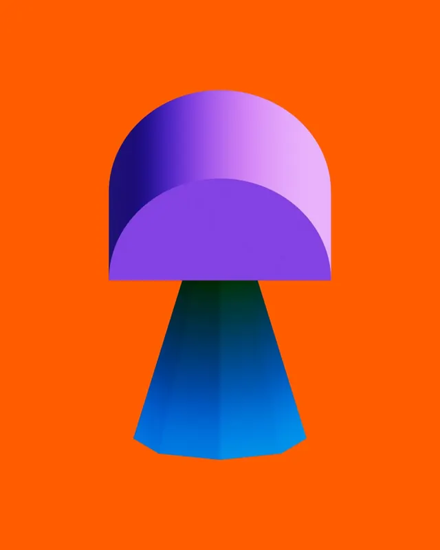 Bold Abstract Gradient Composition, gradient-heavy, bold, vibrant