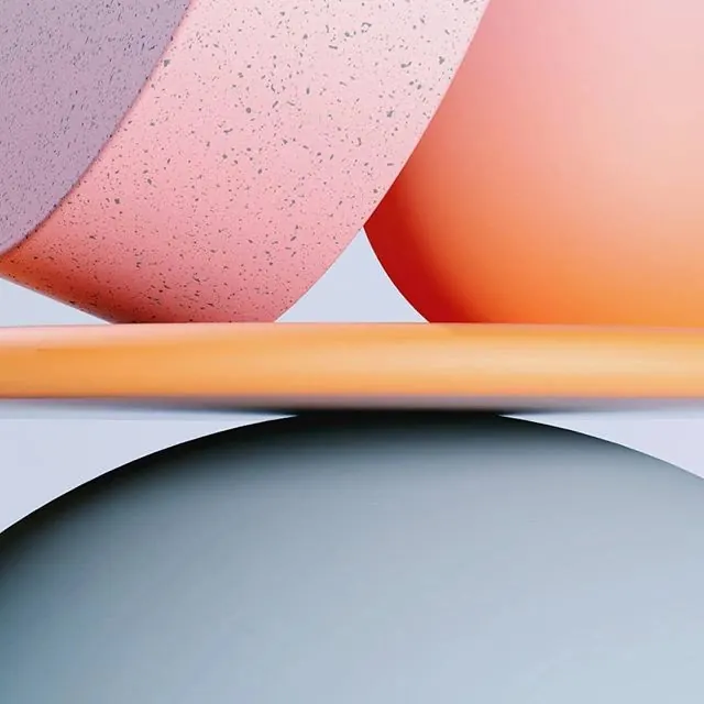 Pastel 3D spheres and cylinder still life, 3d-render, minimal, pastel