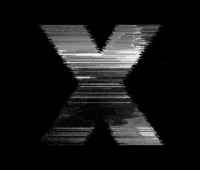 Monochromatic glitch art abstract form, abstract, technical, monochrome