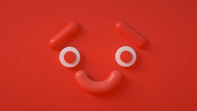 BlockBros 3D character face, playful, 3d-render, vibrant
