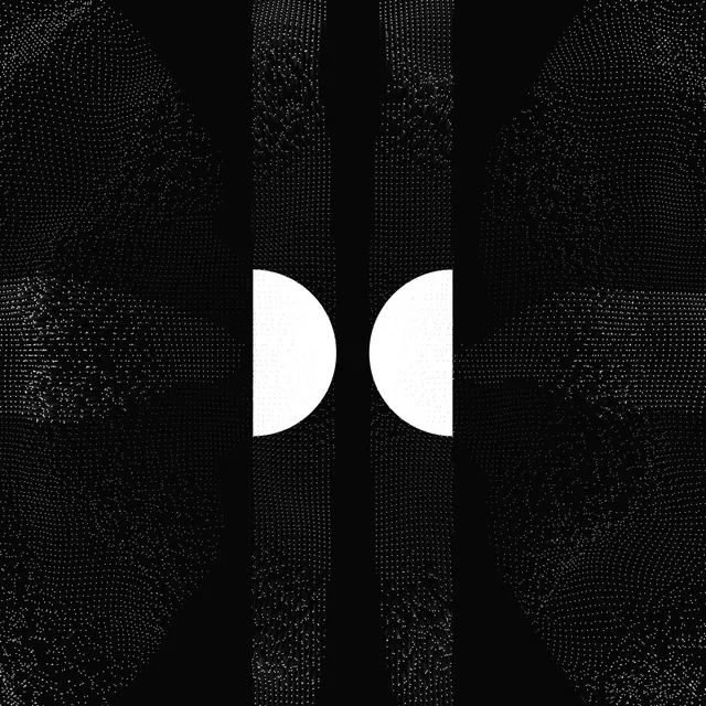 Particle dispersal abstract composition, abstract, minimal, dark