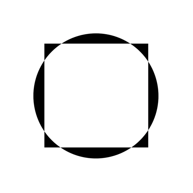 Circle and square geometric study, minimal, geometric, light