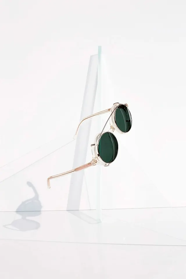 Minimal product photography sunglasses on white, minimal, light-mode, light