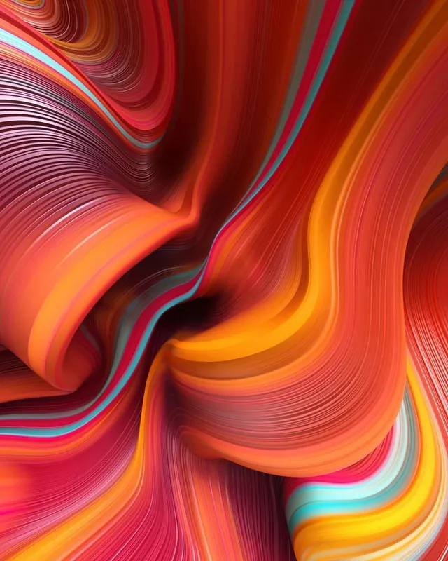 Fluid abstract gradient flow, abstract, gradient-heavy, vibrant
