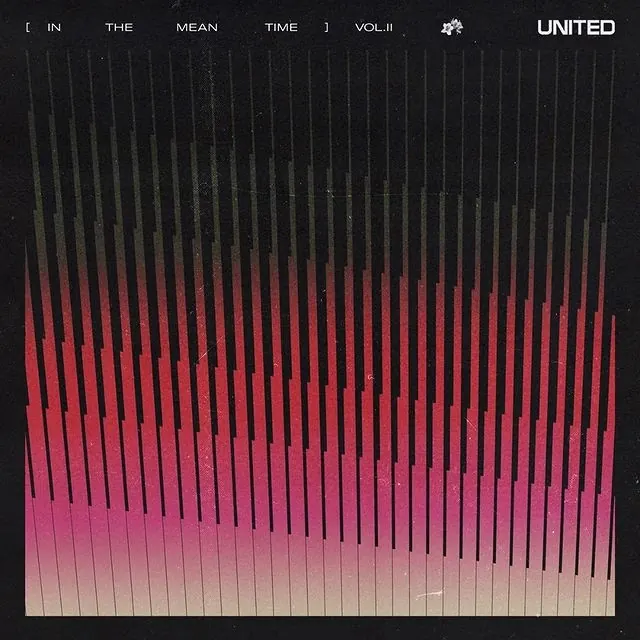 Gradient music waveform visualization, technical, data-dense, dark