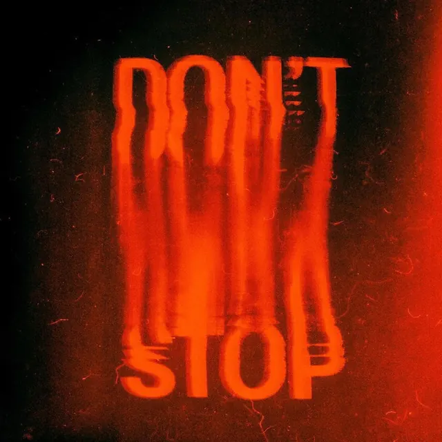 Neon glowing text typography illustration, dark-mode, gradient-heavy, dark