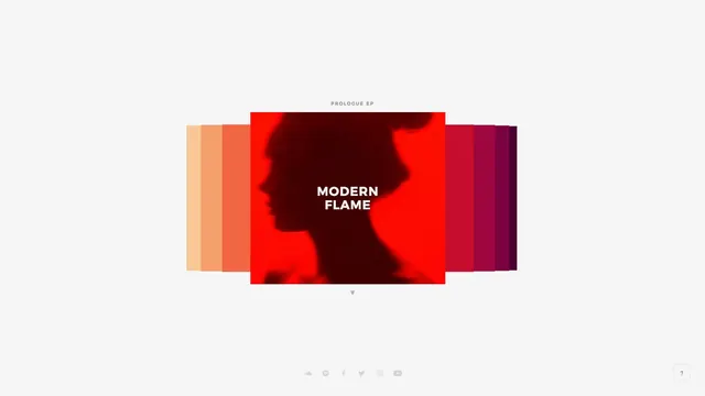 Modern Flame color palette gradient, abstract, gradient-heavy, gradient