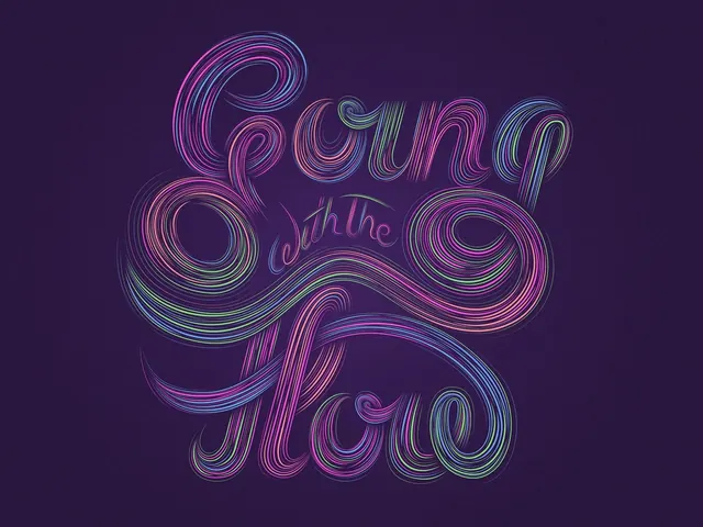 Going with the Flow Calligraphy