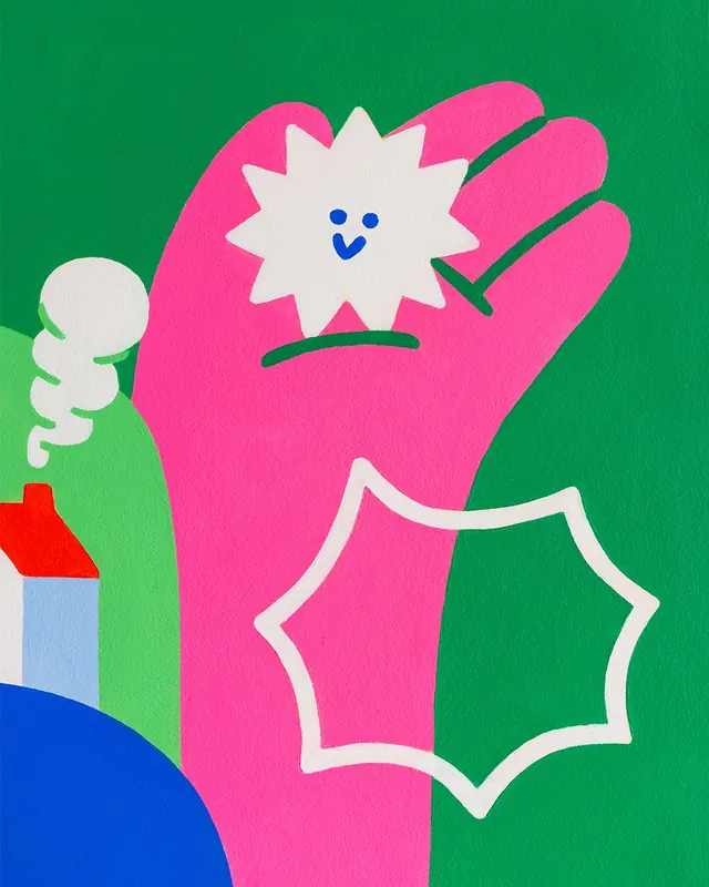 Playful illustrated illustration, playful, illustrated, vibrant
