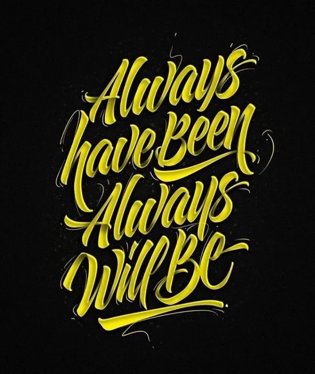 Hand-lettered Calligraphy Quote