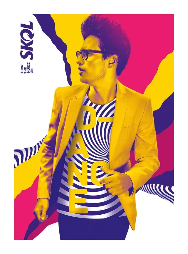 Pop Art Style Portrait Illustration, maximalist, playful, vibrant