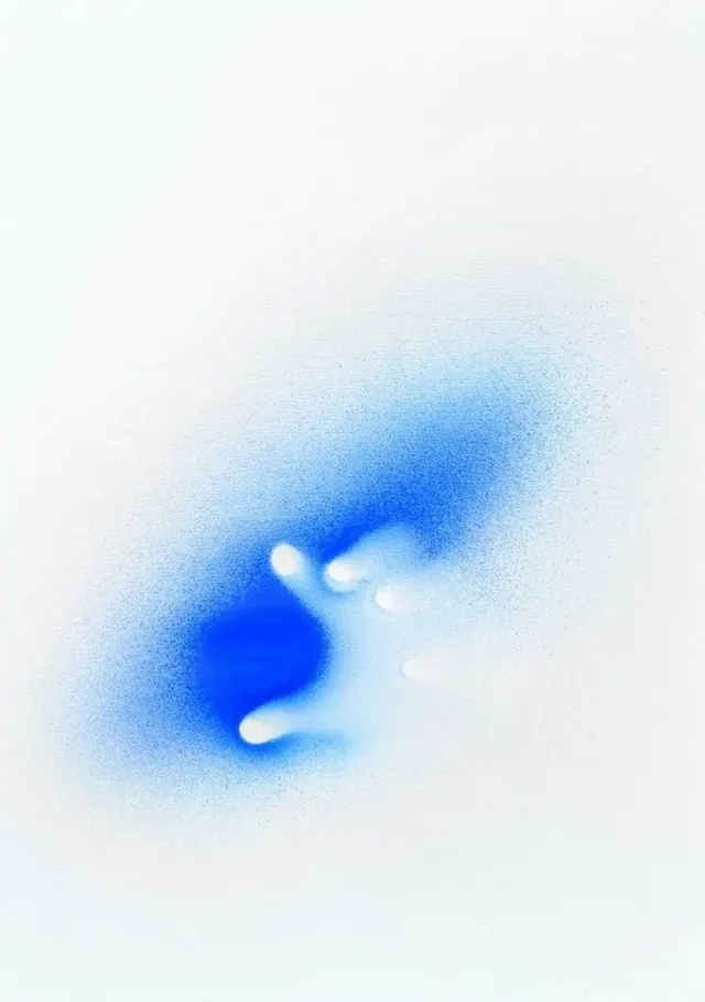 Abstract gradient-heavy illustration, abstract, gradient-heavy, light