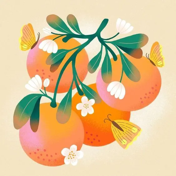 Jess Miller, illustrated, organic, light