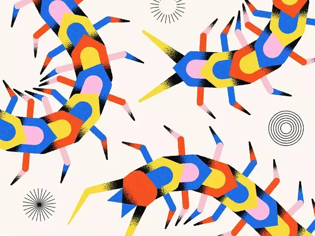 Abstract geometric illustration, abstract, geometric, cool