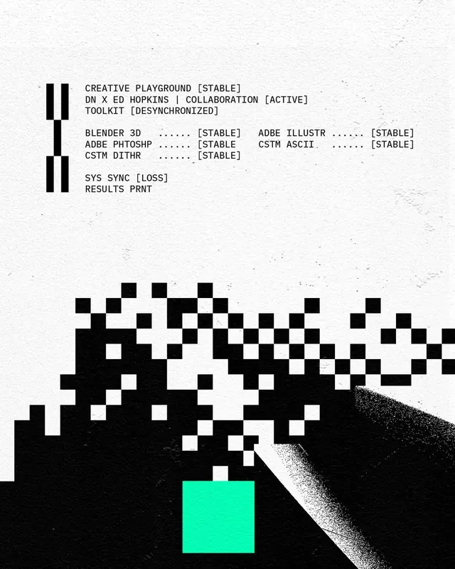 Brutalist minimal illustration, brutalist, minimal, dark