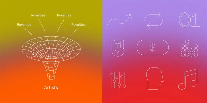 Minimal gradient-heavy illustration, minimal, gradient-heavy, warm