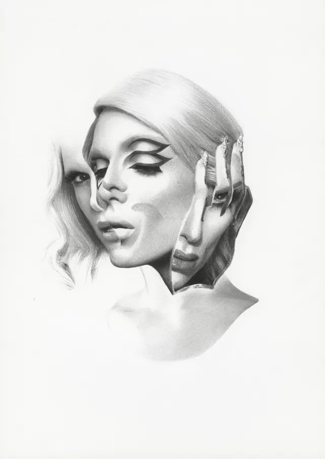 Monochrome Portrait Illustration