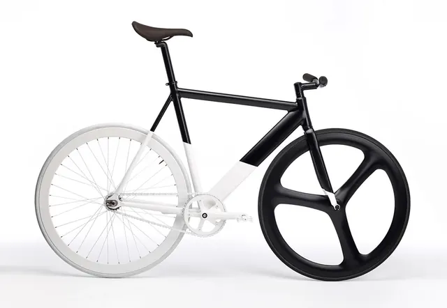 Black and White Bicycle Illustration