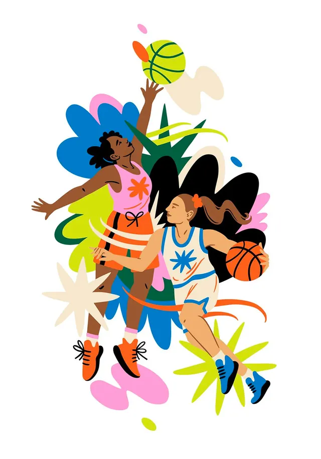 Playful organic illustration, playful, organic, light