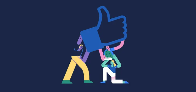Alegria thumbs-up teamwork illustration, illustrated, flat, dark