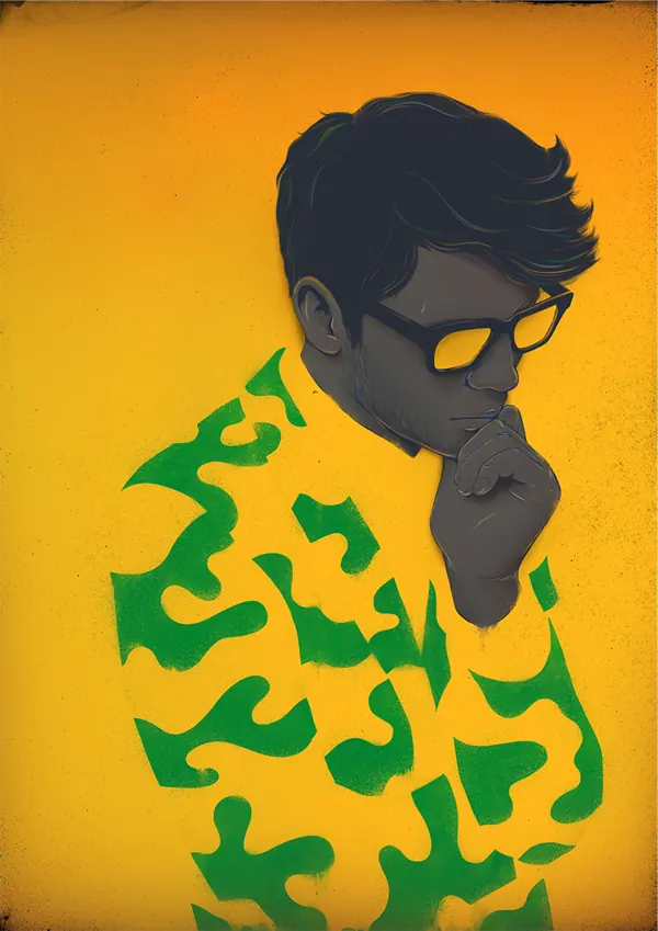 Pattern and People illustration, illustrated, flat, vibrant