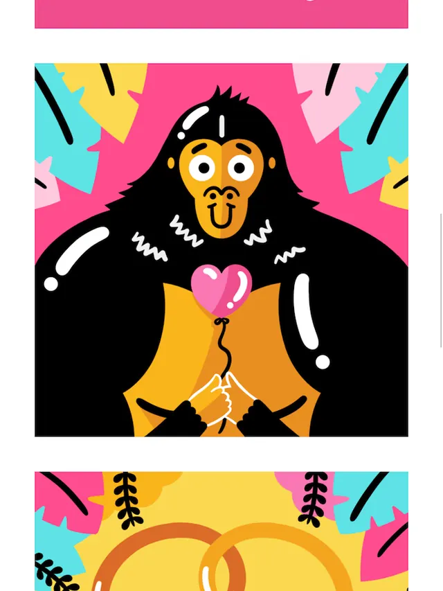 Abstract Graphic Illustration, maximalist, playful, vibrant