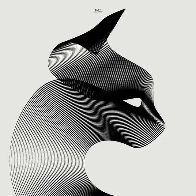 Abstract Line-Art Portrait, minimal, line-art, monochrome