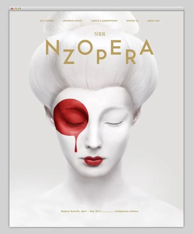 Opera Face Illustration, minimal, editorial, light
