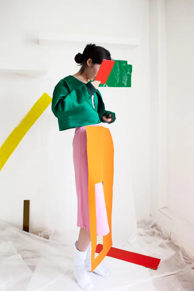 Abstract Character Illustration, 3d-render, minimal, vibrant