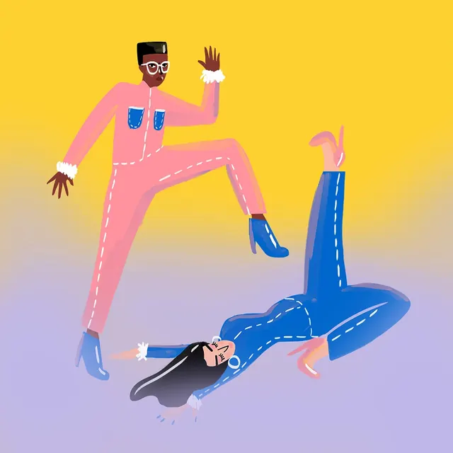 Electric Sky - Felipe Rocha, illustrated, playful, vibrant