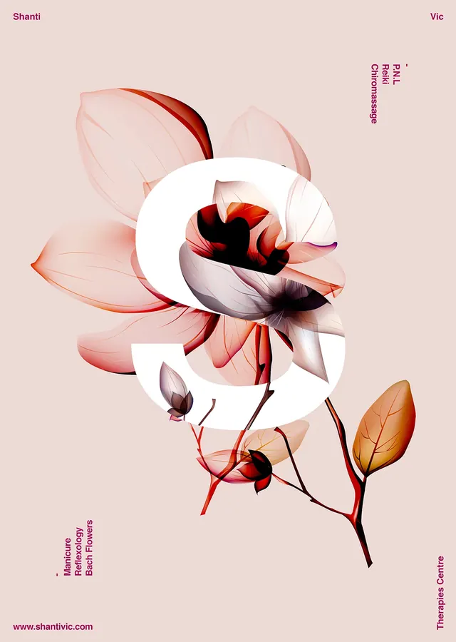 Floral Line Art Composition