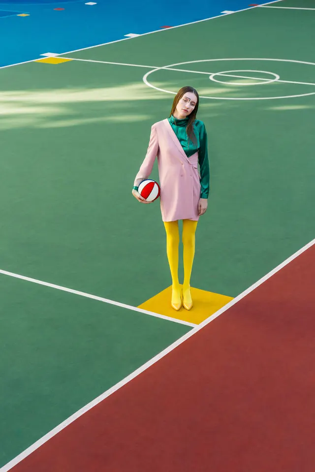 Athlete on Track Illustration