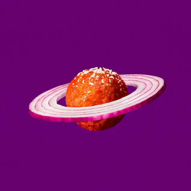 Planet Donut Illustration, playful, abstract, vibrant