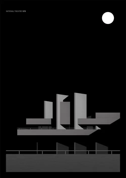Architectural Line Art Composition, minimal, geometric, monochrome