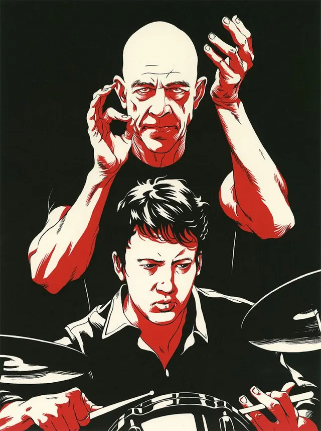 High-Contrast Portrait Illustration
