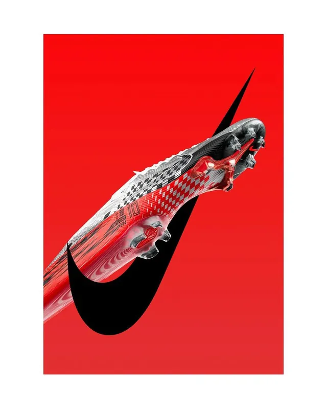 Red and Black Fish Graphic, minimal, abstract, high-contrast