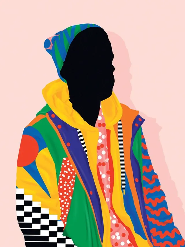 Colorful Patterned Portrait