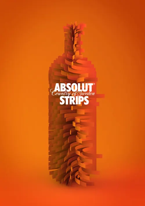 Abstract Bottle Illustration, abstract, geometric, vibrant