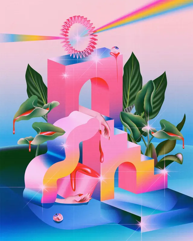 Illustrated playful illustration, illustrated, playful, pastel
