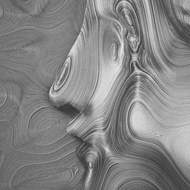 Abstract Line-Art Portrait, abstract, line-art, monochrome