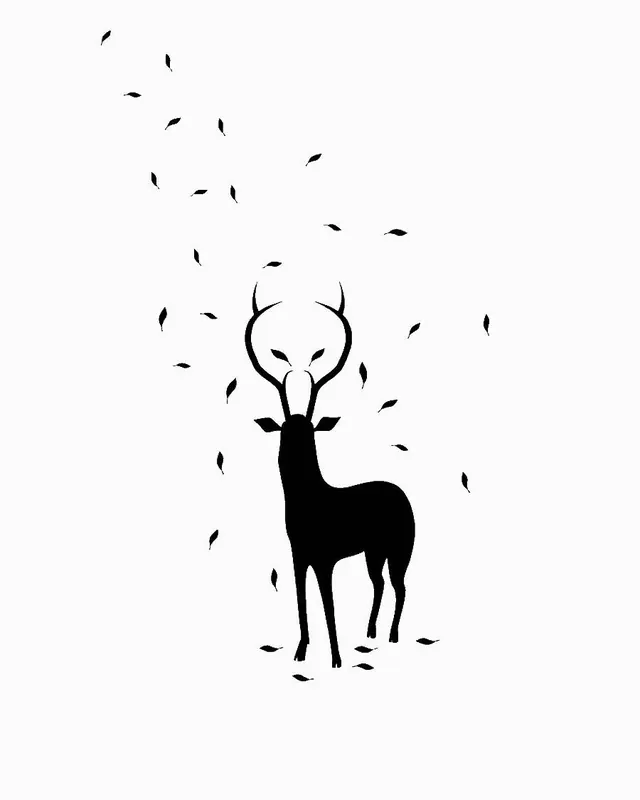 Deer Silhouette Illustration