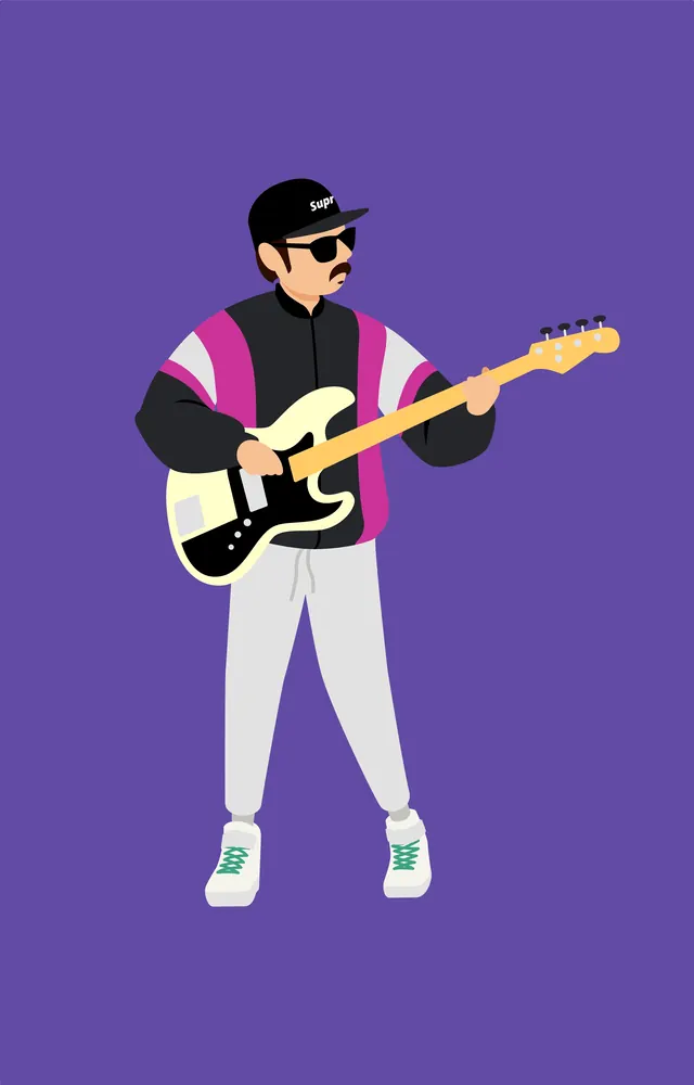 Guitarist Illustration