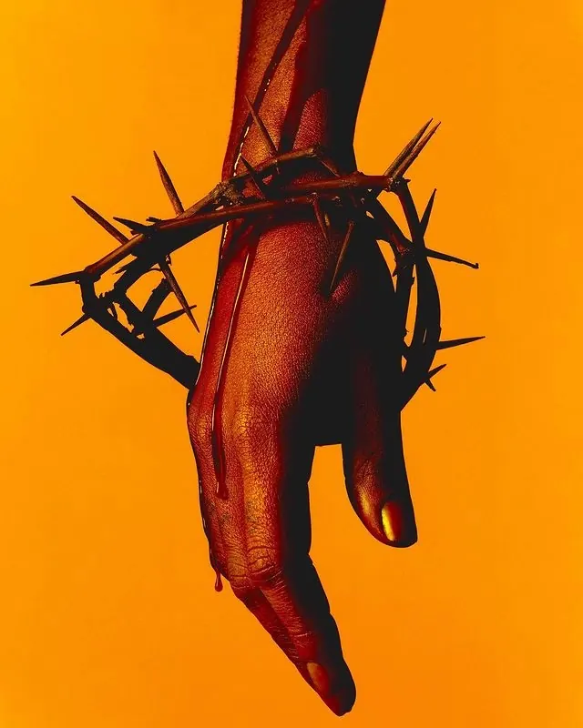 Hand with Crown of Thorns