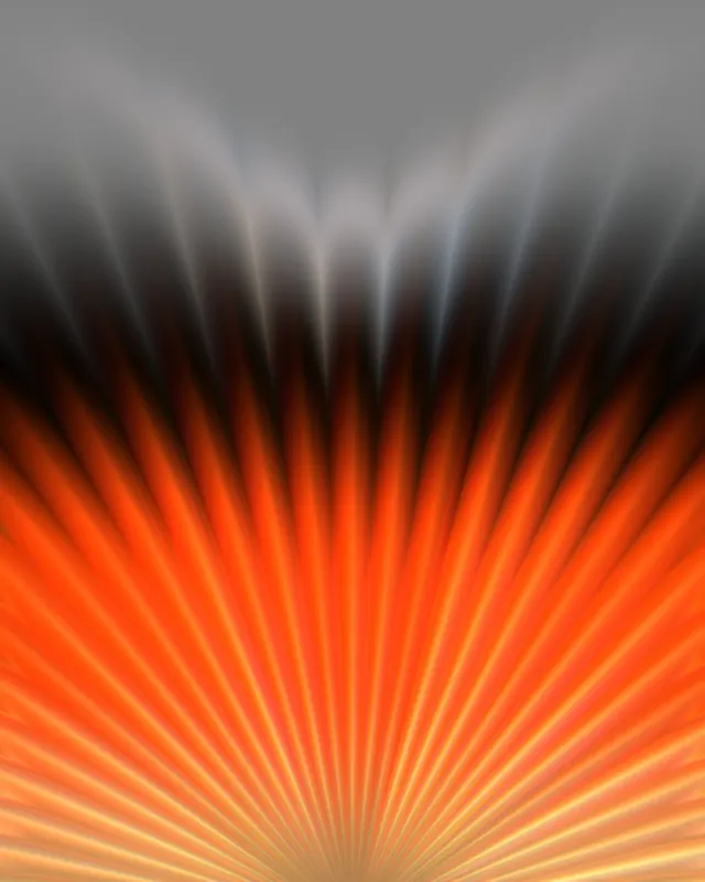 Radiant Beams, abstract, 3d-render, dark