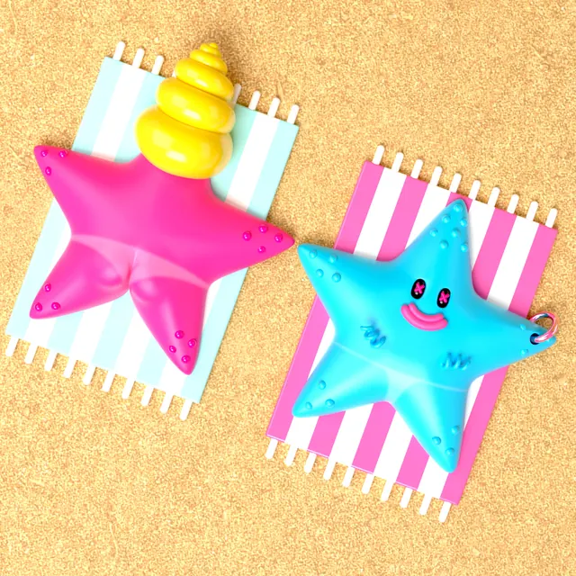 Beach Toys Illustration