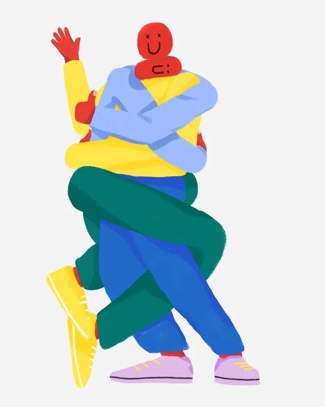 Abstract Humanoid Figure Illustration